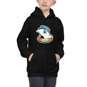 Kids Hoodie cartoon bird sea